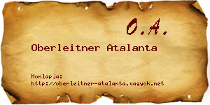 Oberleitner Atalanta névjegykártya